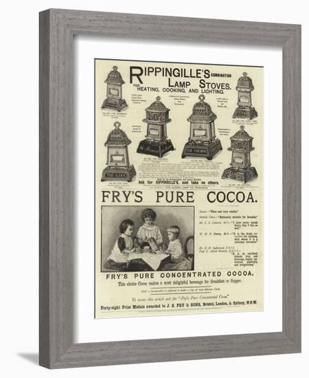 Page of Advertisements-null-Framed Giclee Print