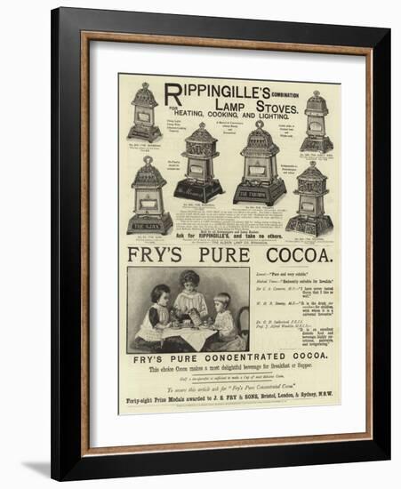 Page of Advertisements-null-Framed Giclee Print