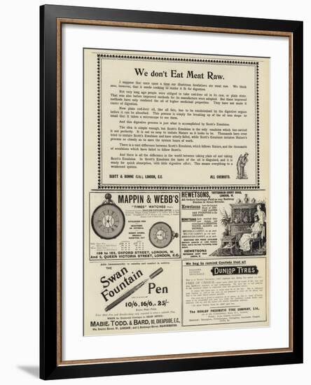 Page of Advertisements-null-Framed Giclee Print