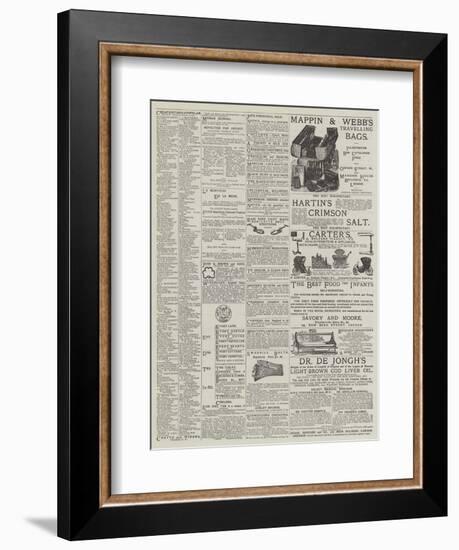 Page of Advertisements-null-Framed Premium Giclee Print