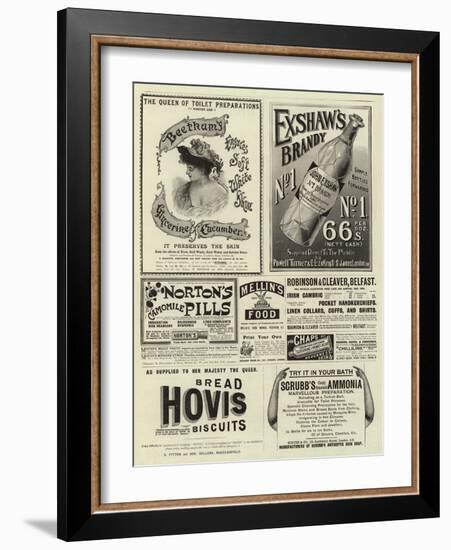 Page of Advertisements-null-Framed Giclee Print