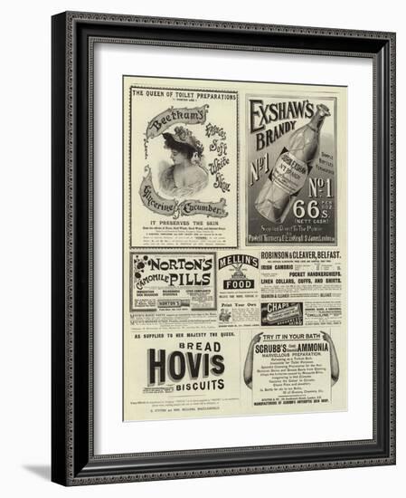 Page of Advertisements-null-Framed Giclee Print