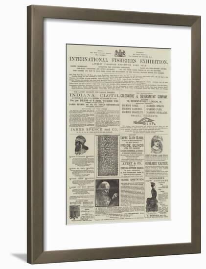 Page of Advertisements-null-Framed Giclee Print