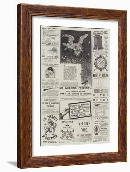 Page of Advertisements-null-Framed Giclee Print