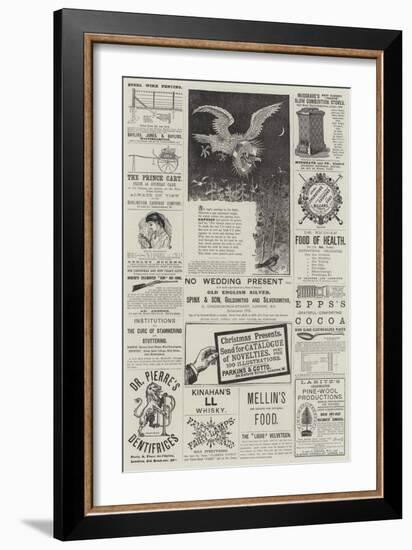 Page of Advertisements-null-Framed Giclee Print