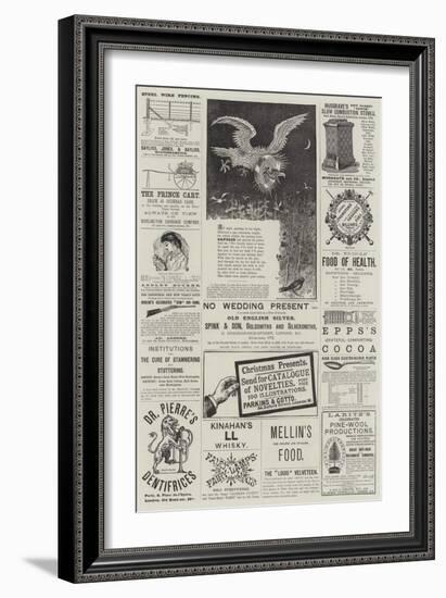 Page of Advertisements-null-Framed Giclee Print