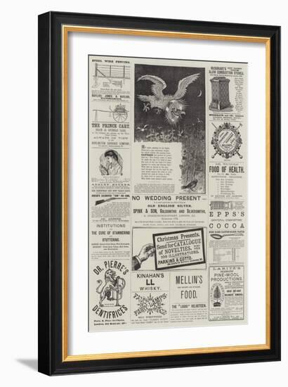 Page of Advertisements-null-Framed Giclee Print