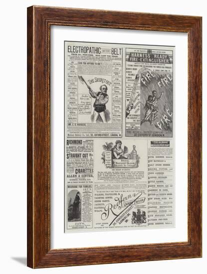 Page of Advertisements-null-Framed Giclee Print