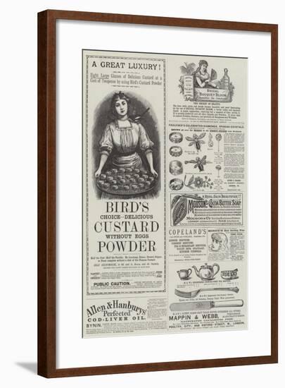 Page of Advertisements-null-Framed Giclee Print