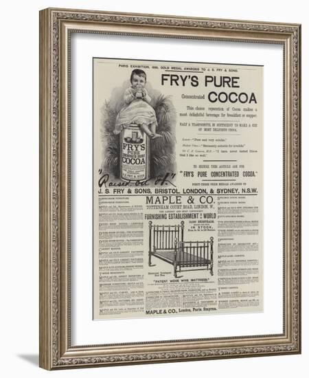 Page of Advertisements-null-Framed Giclee Print