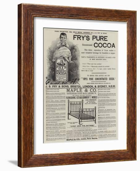 Page of Advertisements-null-Framed Giclee Print