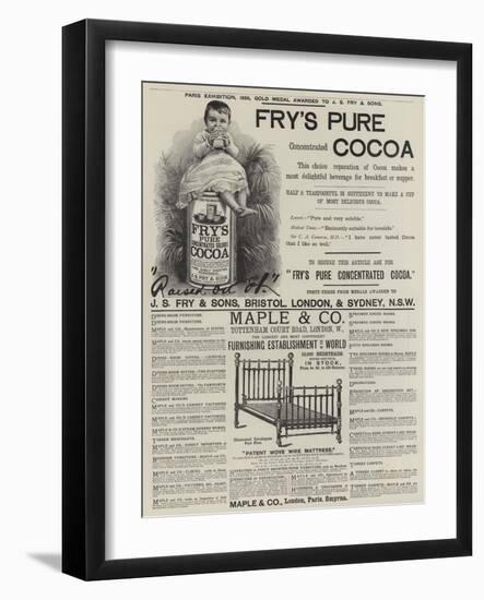 Page of Advertisements-null-Framed Giclee Print