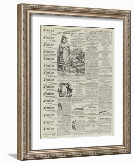 Page of Advertisements-null-Framed Giclee Print