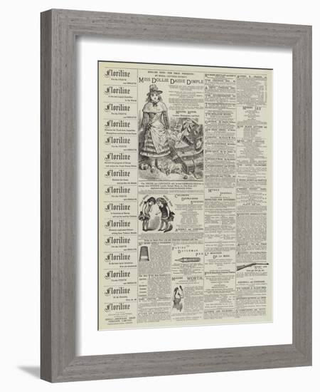 Page of Advertisements-null-Framed Giclee Print