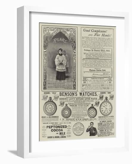 Page of Advertisements-null-Framed Giclee Print