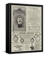 Page of Advertisements-null-Framed Premier Image Canvas