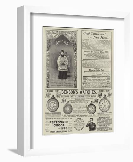 Page of Advertisements-null-Framed Premium Giclee Print