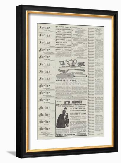 Page of Advertisements-null-Framed Giclee Print