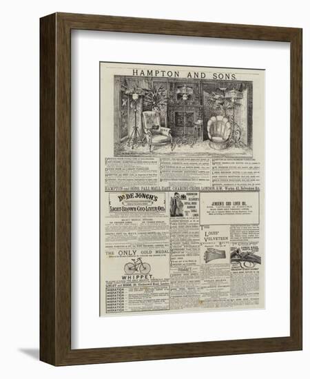 Page of Advertisements-null-Framed Giclee Print