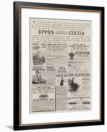 Page of Advertisements-null-Framed Giclee Print