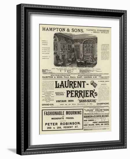 Page of Advertisements-null-Framed Giclee Print