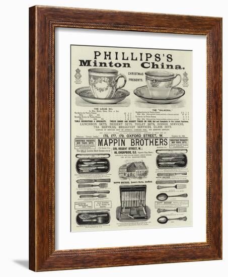 Page of Advertisements-null-Framed Giclee Print