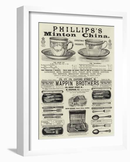 Page of Advertisements-null-Framed Giclee Print