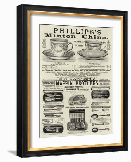 Page of Advertisements-null-Framed Giclee Print