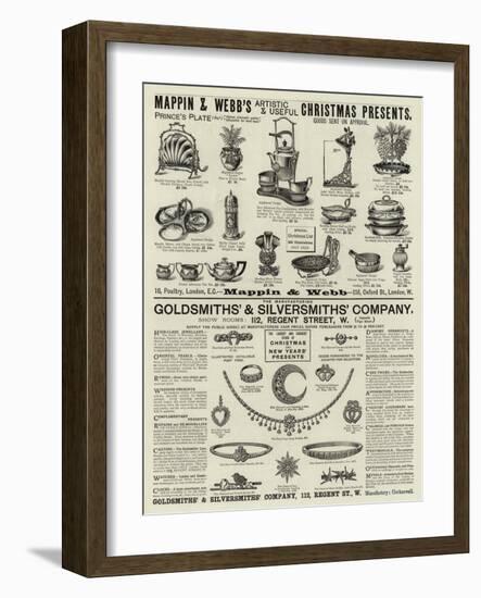 Page of Advertisements-null-Framed Giclee Print