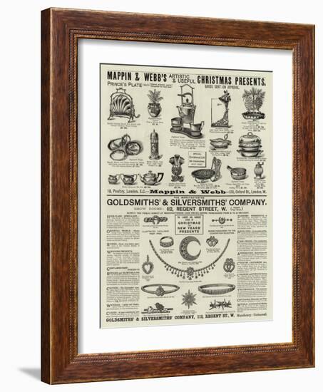 Page of Advertisements-null-Framed Giclee Print