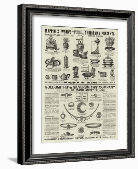 Page of Advertisements-null-Framed Giclee Print