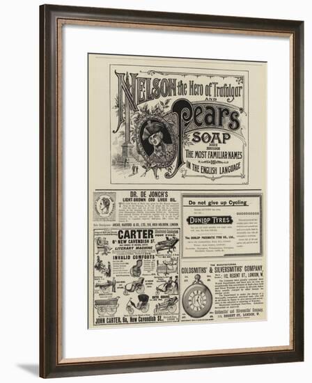 Page of Advertisements-null-Framed Giclee Print