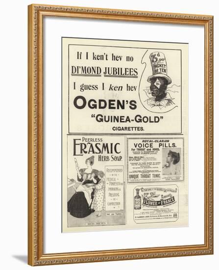 Page of Advertisements-null-Framed Giclee Print