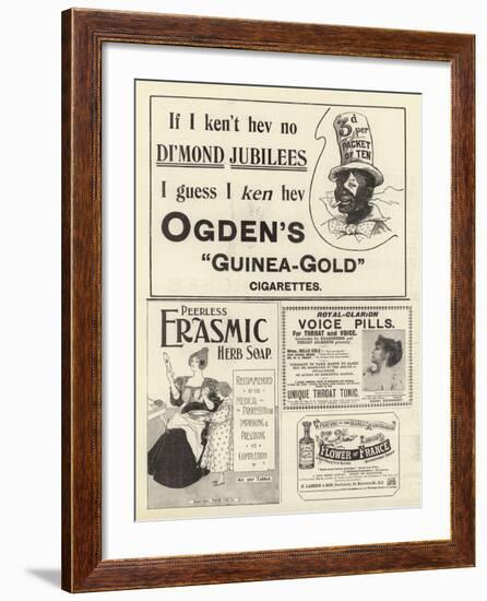 Page of Advertisements-null-Framed Giclee Print