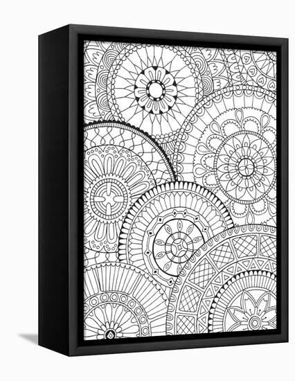 Page of Mandalas-Hello Angel-Framed Premier Image Canvas