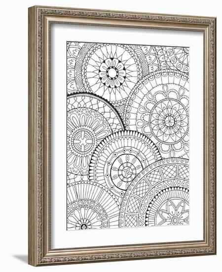 Page of Mandalas-Hello Angel-Framed Giclee Print