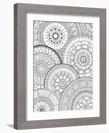 Page of Mandalas-Hello Angel-Framed Giclee Print