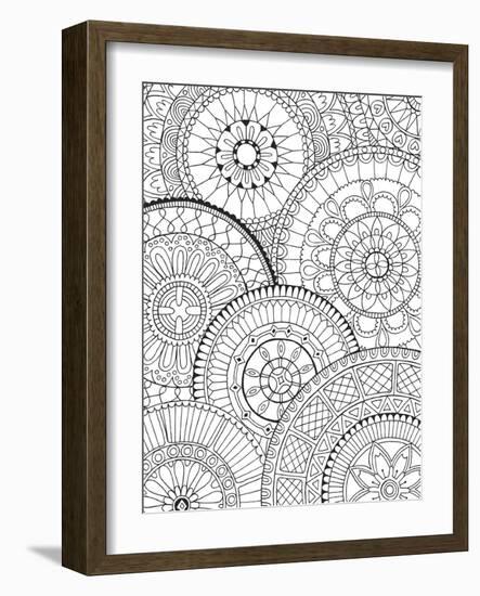 Page of Mandalas-Hello Angel-Framed Giclee Print