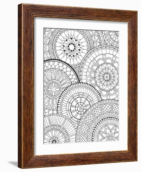 Page of Mandalas-Hello Angel-Framed Giclee Print