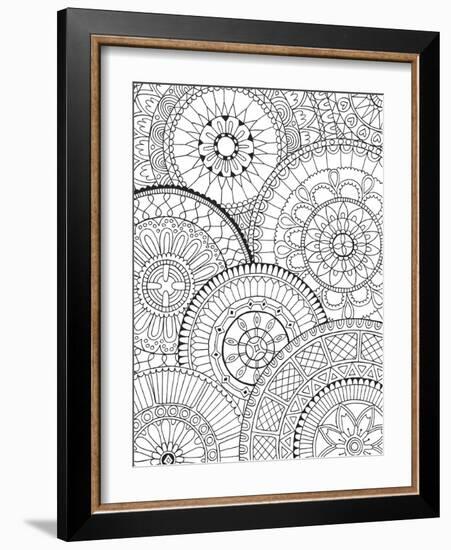 Page of Mandalas-Hello Angel-Framed Giclee Print