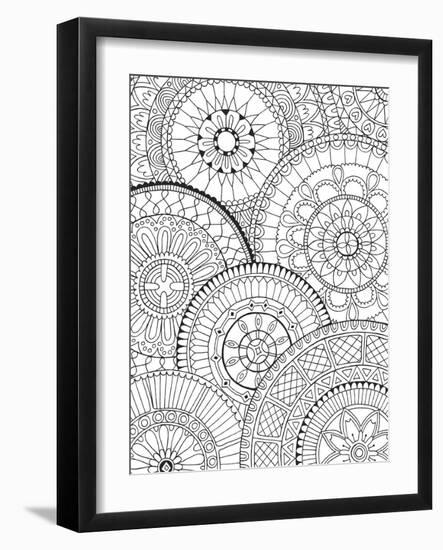 Page of Mandalas-Hello Angel-Framed Giclee Print