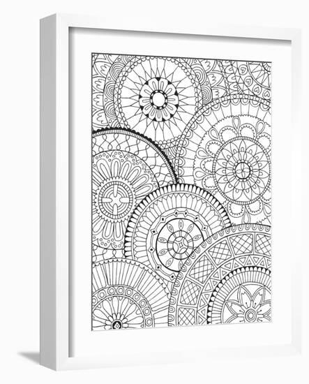 Page of Mandalas-Hello Angel-Framed Giclee Print