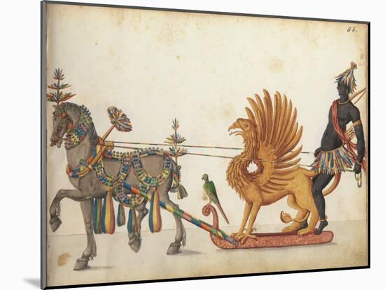 Pageant sleigh in parade, c.1640-German School-Mounted Giclee Print