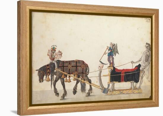 Pageant sleigh in parade, c.1640-German School-Framed Premier Image Canvas