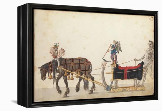 Pageant sleigh in parade, c.1640-German School-Framed Premier Image Canvas
