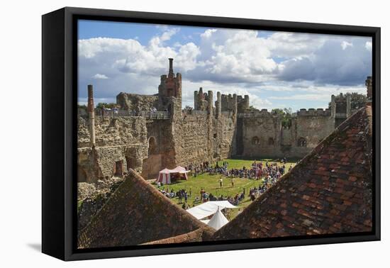 Pageantry festival at Framlingham Castle, Framlingham, Suffolk, England, United Kingdom, Europe-Tim Winter-Framed Premier Image Canvas