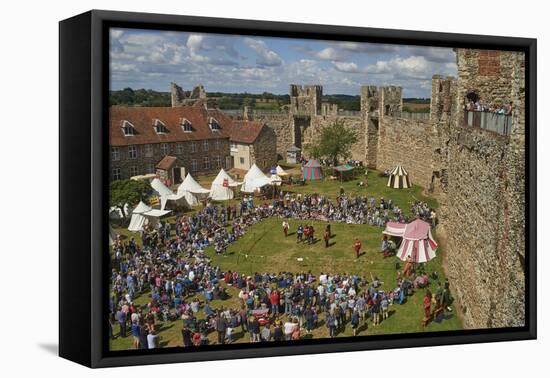 Pageantry festival at Framlingham Castle, Framlingham, Suffolk, England, United Kingdom, Europe-Tim Winter-Framed Premier Image Canvas