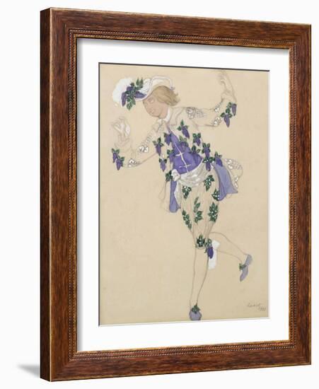 Pageboy of the Fairy Lilac from Sleeping Beauty 1921-Leon Bakst-Framed Premium Giclee Print
