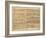 Pages from Score of the 'st. Matthew Passion', 1727-Johann Sebastian Bach-Framed Giclee Print