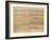 Pages from Score of the 'st. Matthew Passion', 1727-Johann Sebastian Bach-Framed Giclee Print